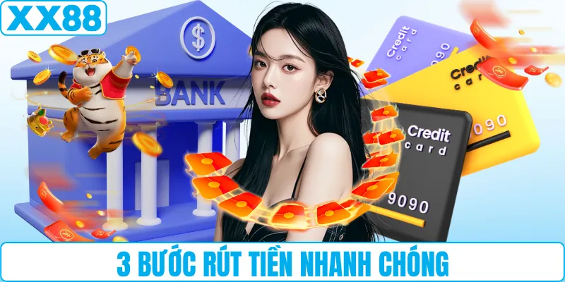 3 bước rút tiền nhanh chóng