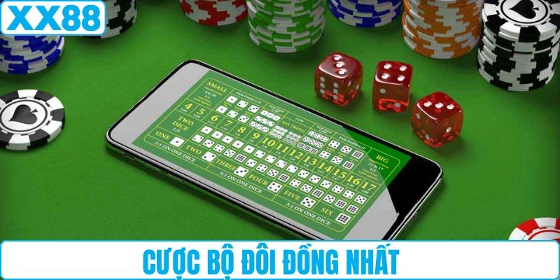 Cược bộ đôi đồng nhất trong game tài xỉu